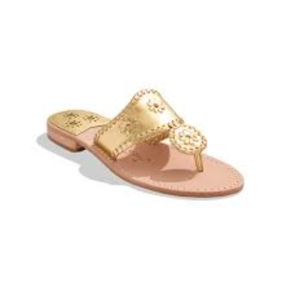 Jack Rogers Gold Jack Flat Sandal